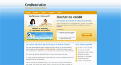 Desktop Screenshot of creditrachat.be